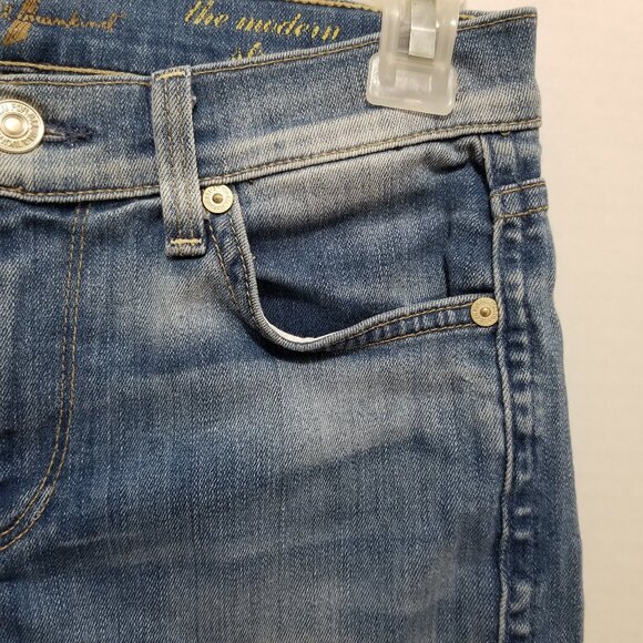 7FAM jeans 26 The Modern Straight whiskered stretch denim AU0377996S 055165 - Picture 4 of 16